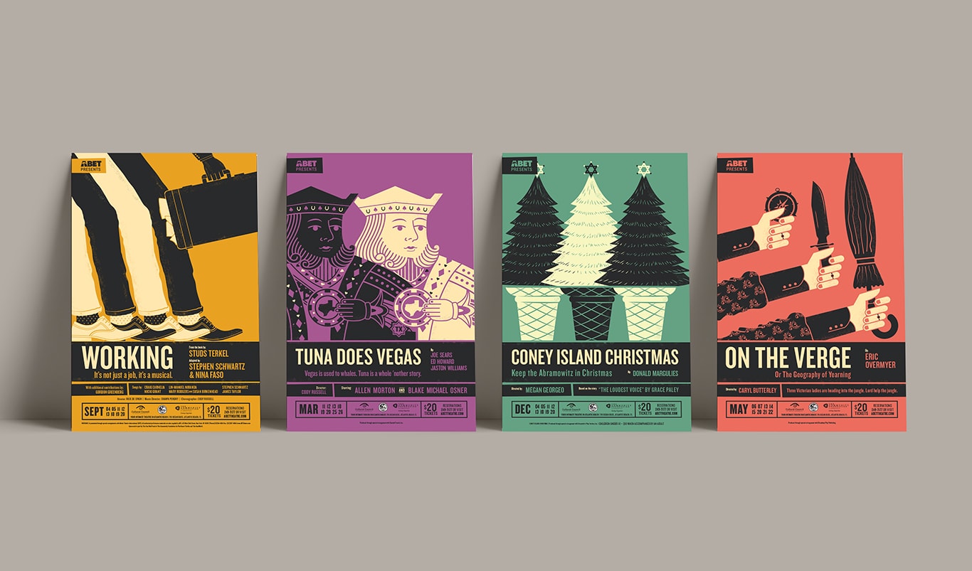 Promotional posters for Coney Island Christmas