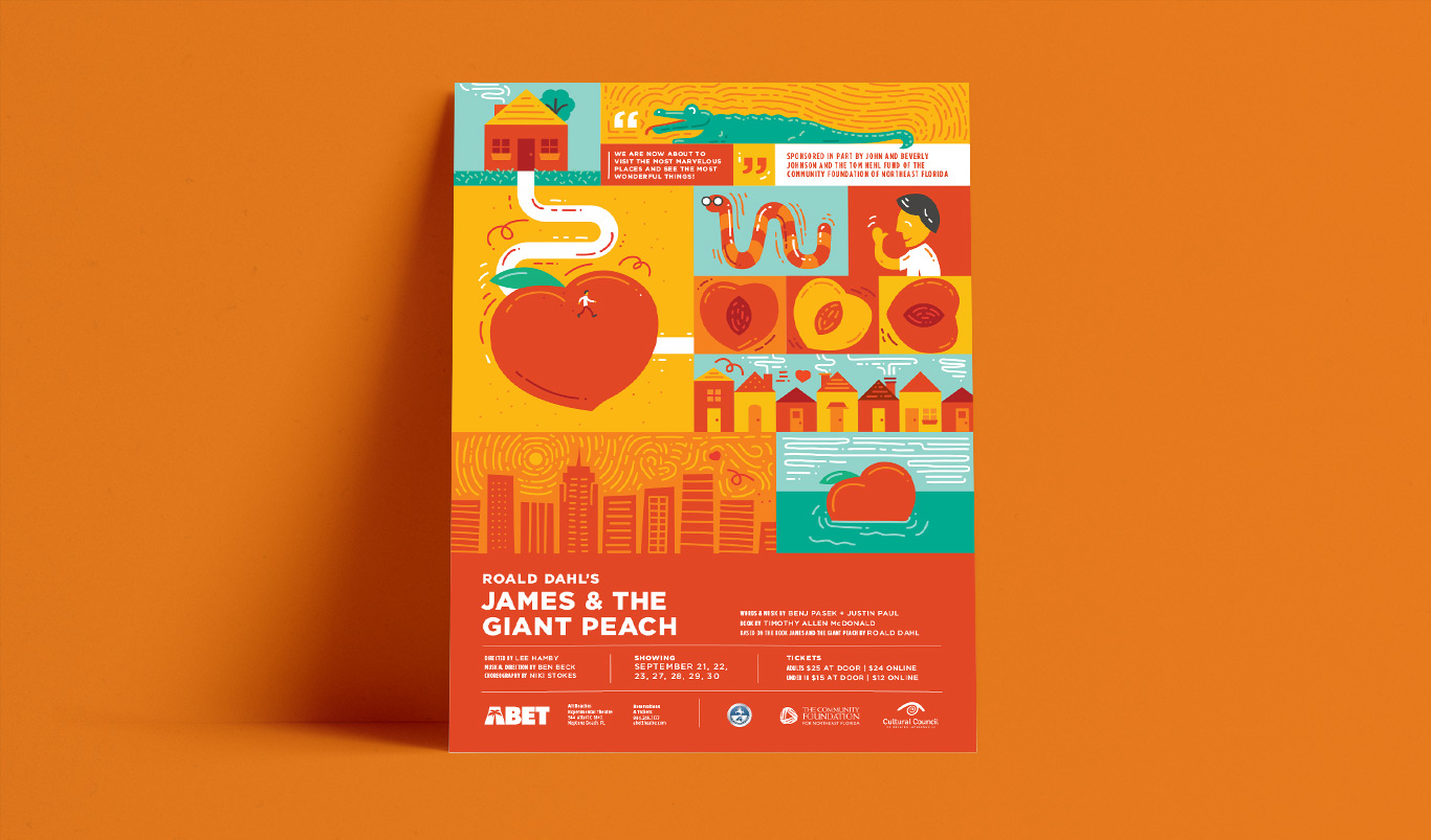 Promotional posters for James & The Giant Peach