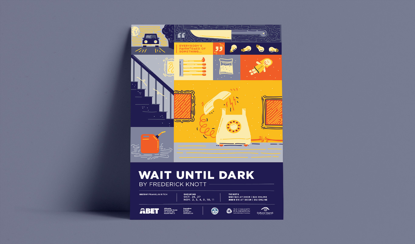 Promotional posters for Wait Until Dark