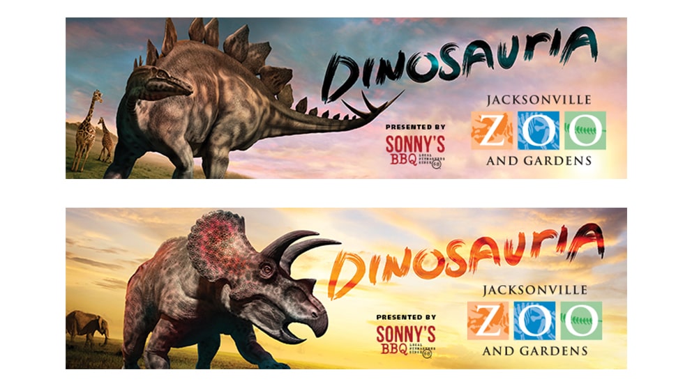 Dinosauria display ads